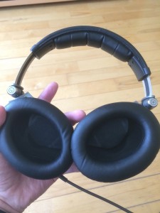 Sennheiser PXC-450 headphones with new ear pads